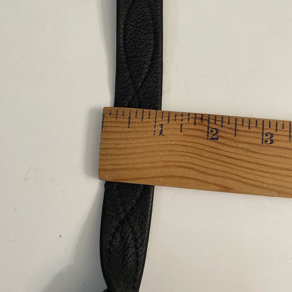 ERDA Vtg Handmade Deer- hide Shoulder crossbody Black purse Unique & stylish - Picture 7 of 16